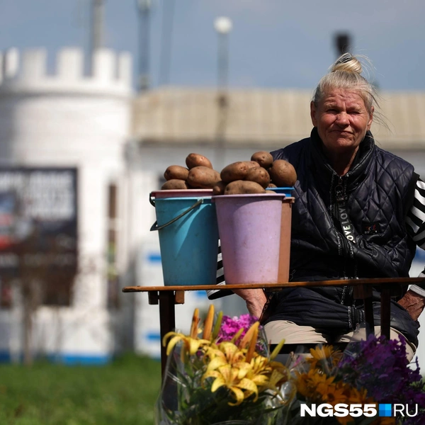 С наступлением осени омские дачники вышли на рынки, чтобы продать свой урожай | Источник: Евгений Софийчук / NGS55.RU