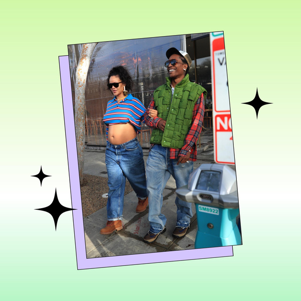 Поло, джинсы и жилетки: беременная Рианна и A$AP Rocky показали стильный парный образ на весну 2023
