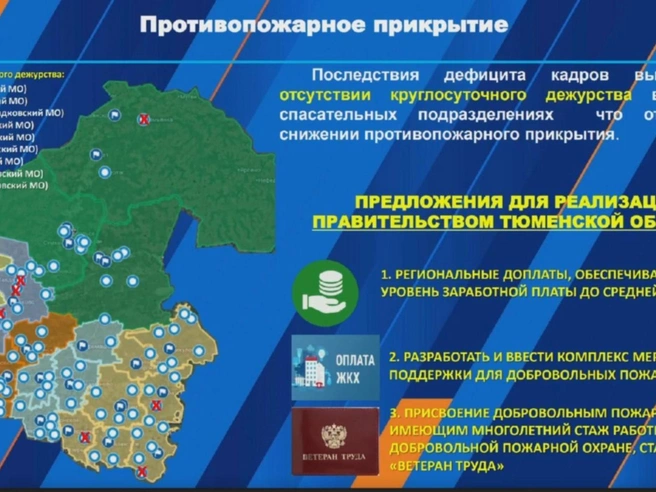 В девяти населённых пунктах региона кадровый дефицит создаёт угрозу закрытия пожарных постов. | Источник: Областная Дума