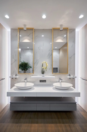 Раковины, VitrA. Смесители, Hansgrohe.