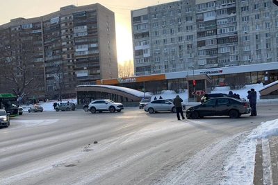 Массовое ДТП в Тюмени с автомобилем Росгвардии