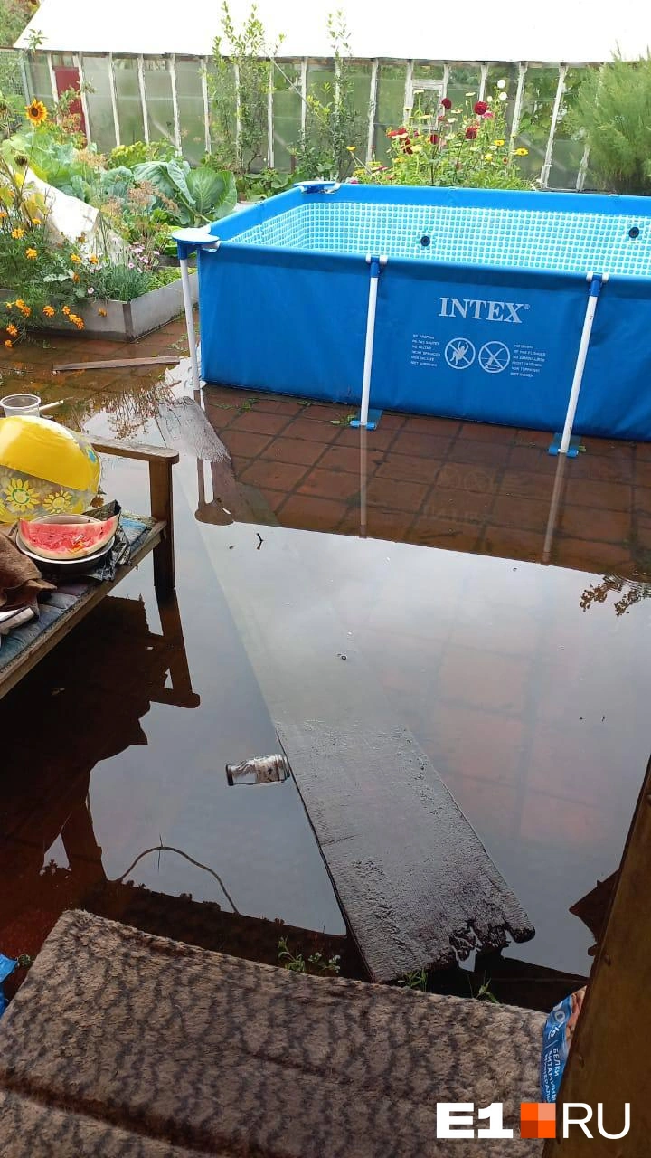 В Екатеринбурге затопило СНТ «Зеленый остров» — и вода поднимается - 4  сентября 2023 - Е1.ру