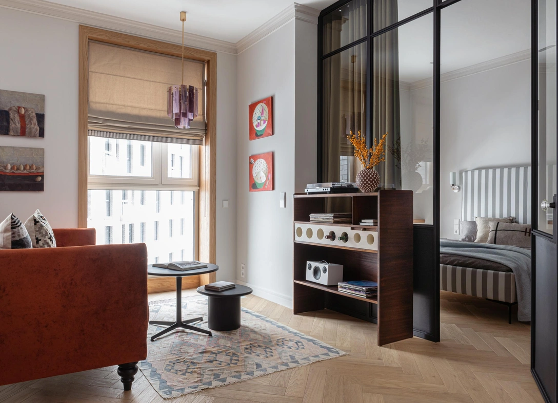 Интерьер недели: квартира 42 м² в Москве с винтажной мебелью | Источник: Наталья Градусова. Стиль: Настасья Корбут