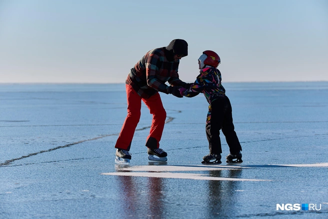 Опасные катания с детьми | Источник: Александр Ощепков / NGS.RU