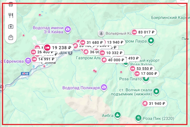 Данные агрегатора выдают самый дешевый номер за 10 332 рубля — это с 31 декабря на 1 января | Источник: ostrovok.ru