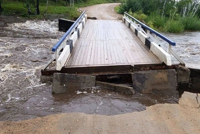 Ливни размыли участки дороги к Букачаче