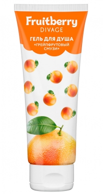 Гель для душа «Грейпфрутовый смузи» Fruitberry, Divage