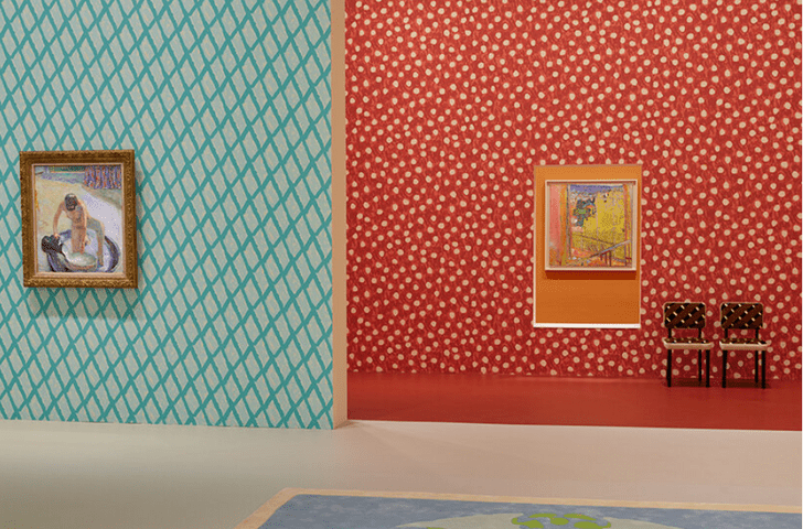 Выставка Пьера Боннара в Мельбурне с оформлением Индии Мадави
