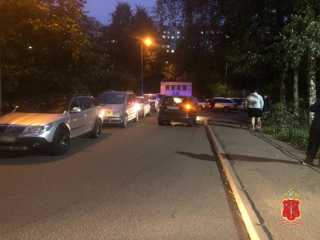 Honda сбила подростка в одном из дворов на острове Декабристов. Мальчик в тяжелом состоянии | Источник: Официальный телеграм-канал ГУ МВД России по Санкт-Петербургу и Ленинградской области