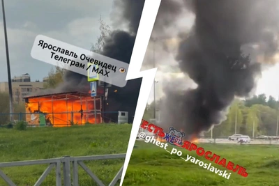 В Ярославле горела площадка для раздельного сбора мусора