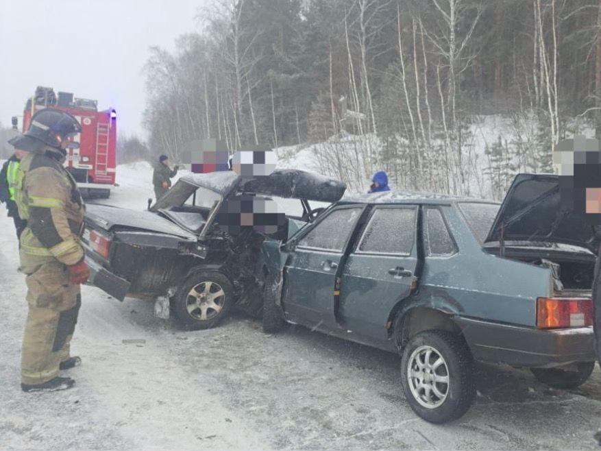 В Башкирии в метель два человека погибли в ДТП с «ВАЗ-2107» и «ВАЗ-21099»