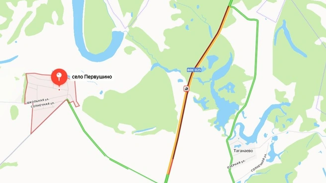 Затор в пять километров в обе стороны | Источник: «Яндекс. Пробки» / Yandex.ru/maps