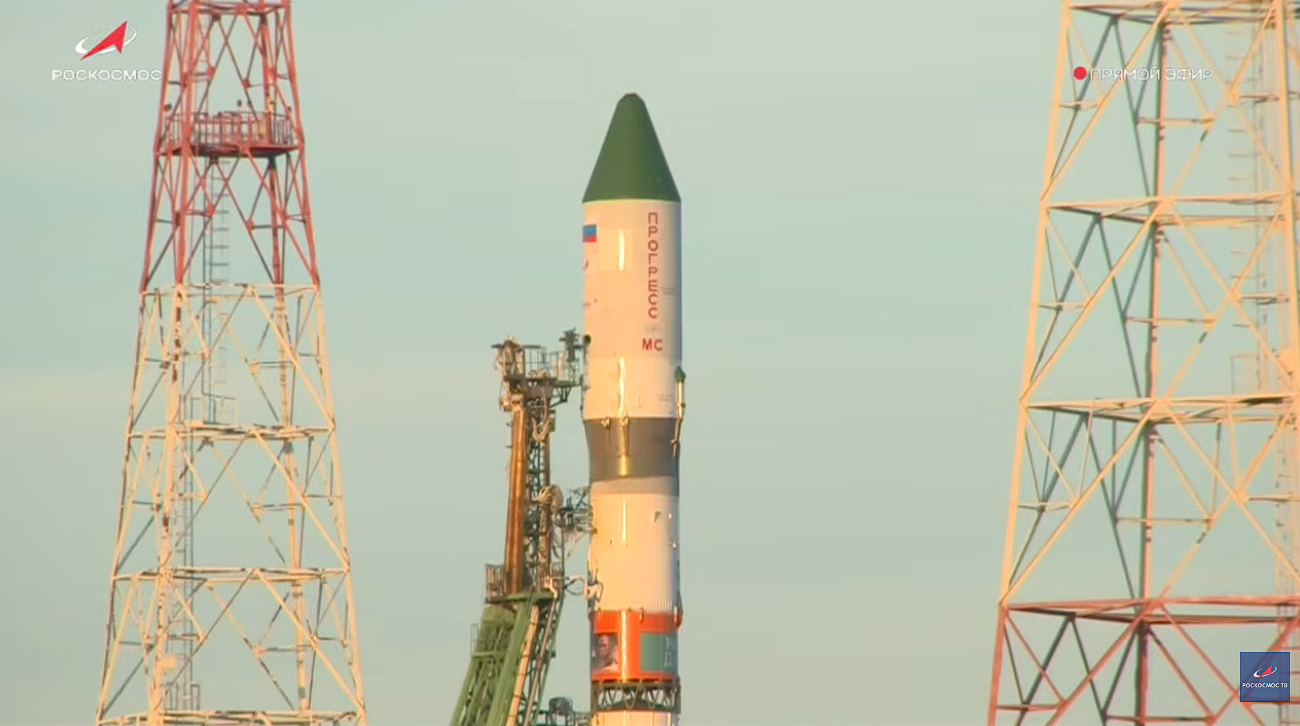 Корабль «Прогресс» стартовал с космодрома Байконур. Посмотрите, как это было