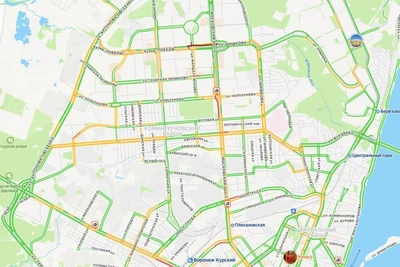 Voronezh Gridlocked by Tuesday Morning Traffic