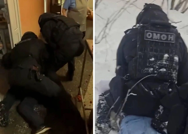 Видео задержания показали полицейские | Источник: «Полиция Заполярья» / T.me