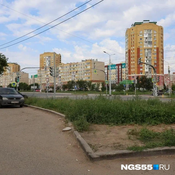 «Окрестности» бульвара тоже не ухожены | Источник: Евгений Софийчук / NGS55.RU