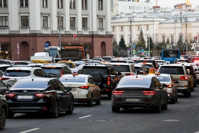 Перекрытие центра Москвы и пробки на выездах