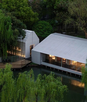 Китайская философия и органическая архитектура: павильон Lake House в Китае