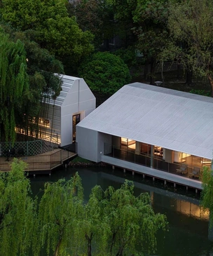 Китайская философия и органическая архитектура: павильон Lake House в Китае