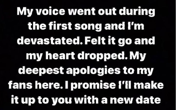Самое грустное видео дня: The Weeknd сорвал голос прямо во время концерта, шоу пришлось отменить