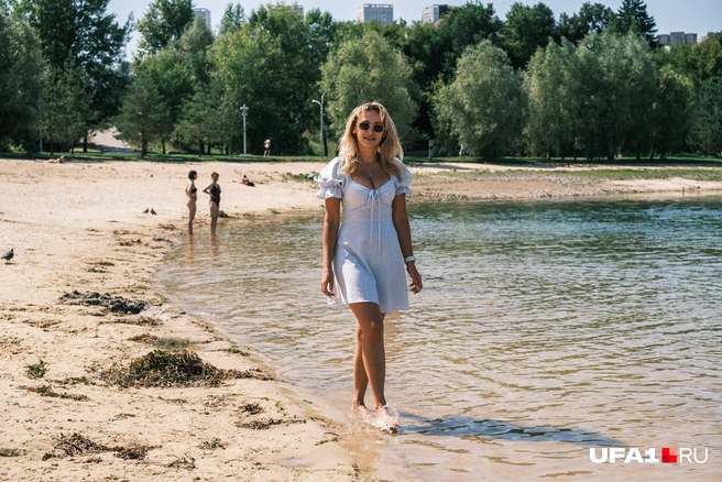 Водичка хорошая, как и модель | Источник: Булат Салихов / UFA1.RU