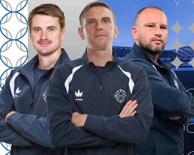 Евгений Понятовский, Александр Грищенко и Мухамед Берберович | Источник: ФК «Оренбург» / t.me