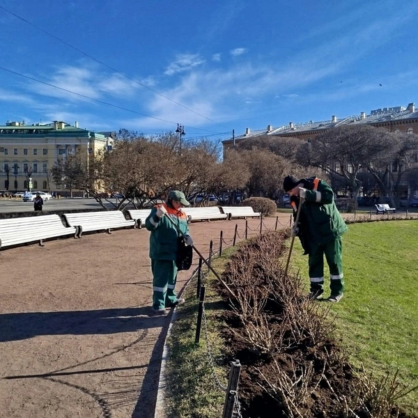 В Петербурге при очистке улиц за неделю израсходовали 60 тысяч «кубов» воды | Источник: Комитет по благоустройству Санкт-Петербурга
