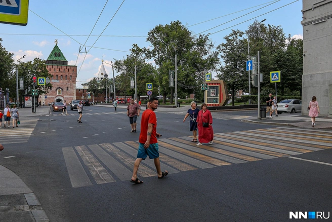 Ограничения на улице Алексеевской введут с июля до конца августа | Источник: Наталья Бурухина / NN.RU