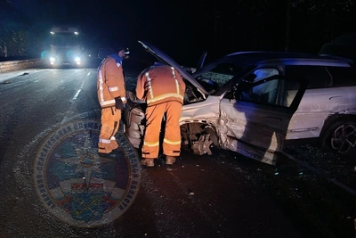 На трассе Сортавала произошло лобовое столкновение