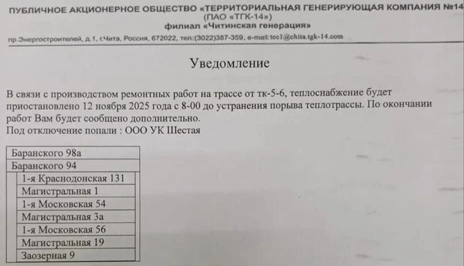Об отключении сообщили заранее, но от этого жителям не легче | Источник: местный житель