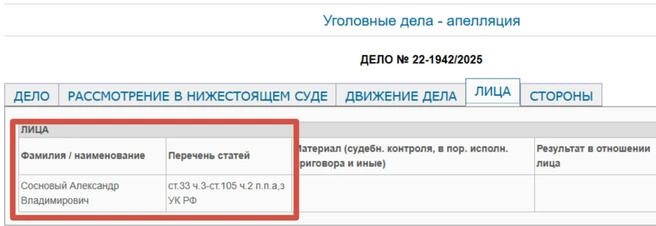 Жалоба адвоката Соснового | Источник: Оренбургский областной суд
