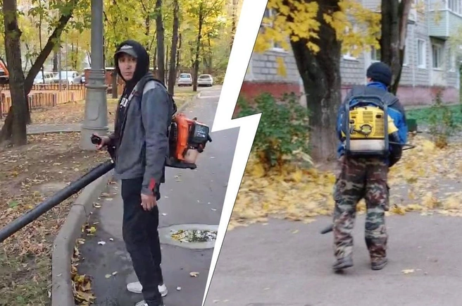 Жители Москвы и Подмосковья объявили войну воздуходувкам и местным «Жилищникам» | Источник: СОСЕДИ ЮАО / T.me; МБУ «Чеховское благоустройство» м. о. Чехов / T.m