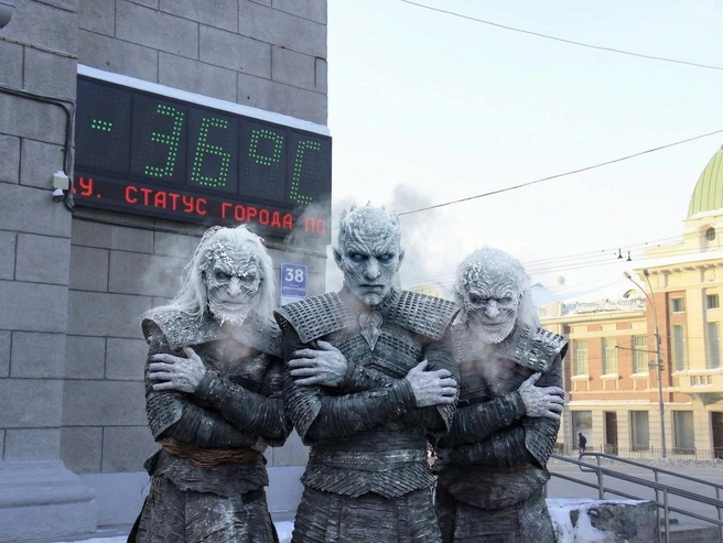Когда температура опускается ниже -25 градусов, каждый чувствует себя немного Белым Ходоком. Жителям Королевской Гавани такое незнакомо. | Источник: Юрий Орлов / Городские медиа