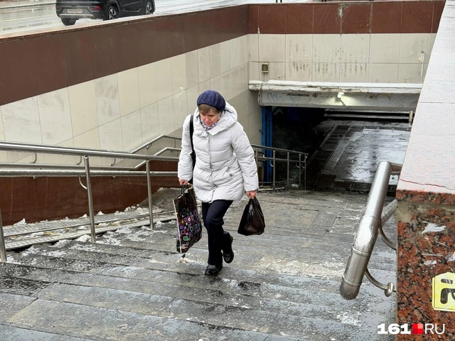 На ступенях будьте особенно внимательны | Источник: Евгений Вдовин / 161.RU