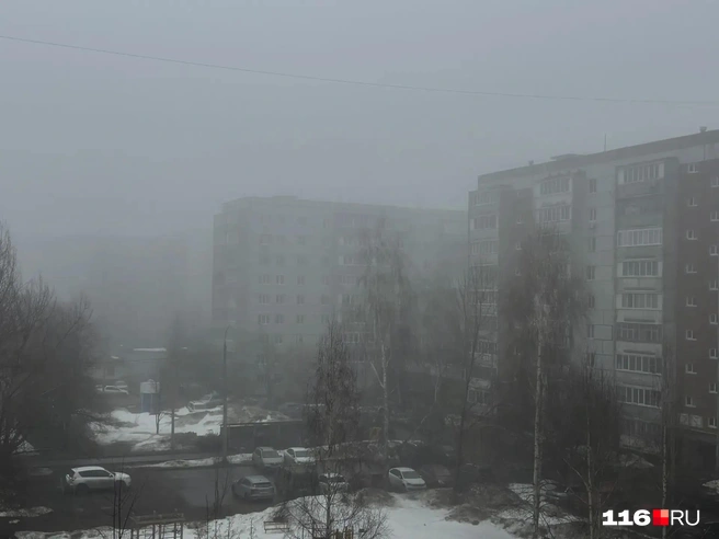 Такая обстановка была в городе утром | Источник: Регина Алтынбаева / 116.RU