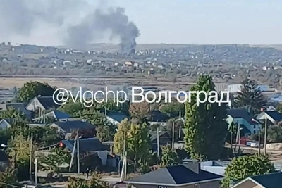 В пригороде Волгограда загорелась свалка на 200 кв. м