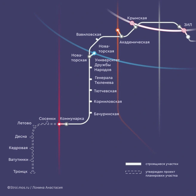 Троицкая линия улучшит транспортное обслуживание порядка 1,5 млн москвичей – Москомархитектура