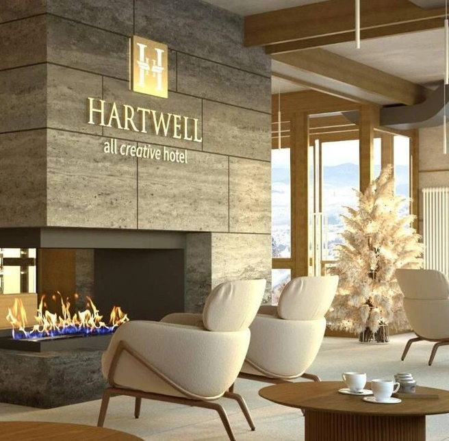 В отеле планируется: спа-зона, лобби-бар, ресторан, прокат снаряжения и ski-in/ski-out-бар на 2-м этаже | Источник: AYS! Group