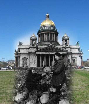 Призраки войны на улицах Ленинграда и Москвы (галерея)