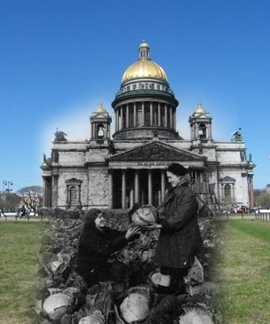 Призраки войны на улицах Ленинграда и Москвы (галерея)