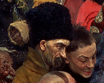 Анекдот пропагандиста: 10 персонажей, запечатленных на картине «Запорожцы» Ильи Репина