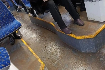 Volgograd residents complain about filthy new tram interiors