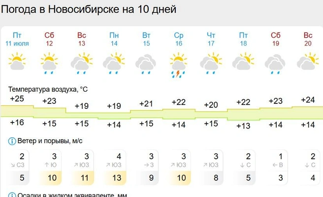 Самый теплый день сервис прогнозируют в воскресенье | Источник: Gismeteo