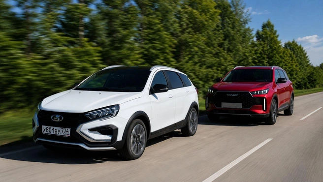 Продукция Tenet всё активнее наступает на пятки Lada Vesta | Источник: Артем Краснов / АГР Холдинг / ChatGPT