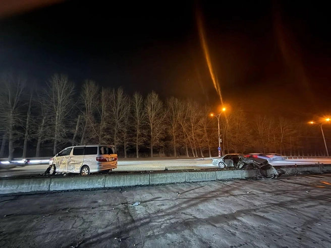 Очевидец сообщил НГС, что авария произошла около 19:00 | Источник: ГАИ Новосибирска