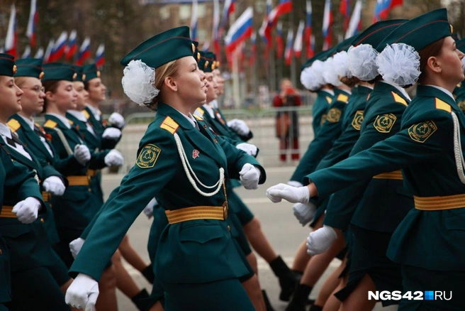На время репетиций центр города перекрывали | Источник: Максим Серков / NGS42.RU