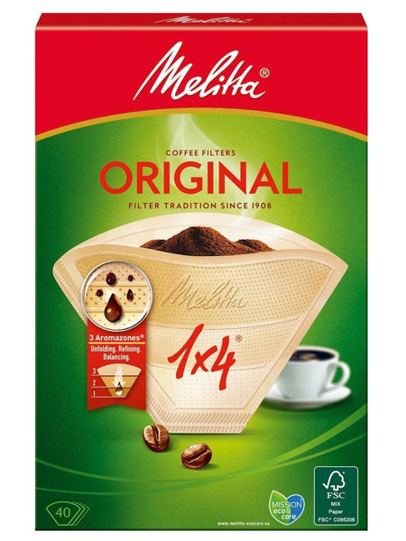 Одноразовые фильтры для капельной кофеварки Melitta Original