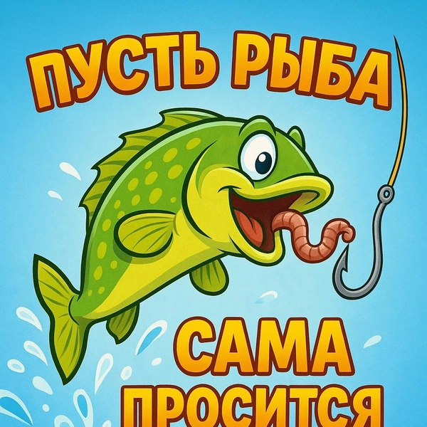 День Рыбака: открытки близким, смешные открытки, открытки другу на день рыбака, открытки на день рыбака, рыбак | Источник: theDay/DALL-E