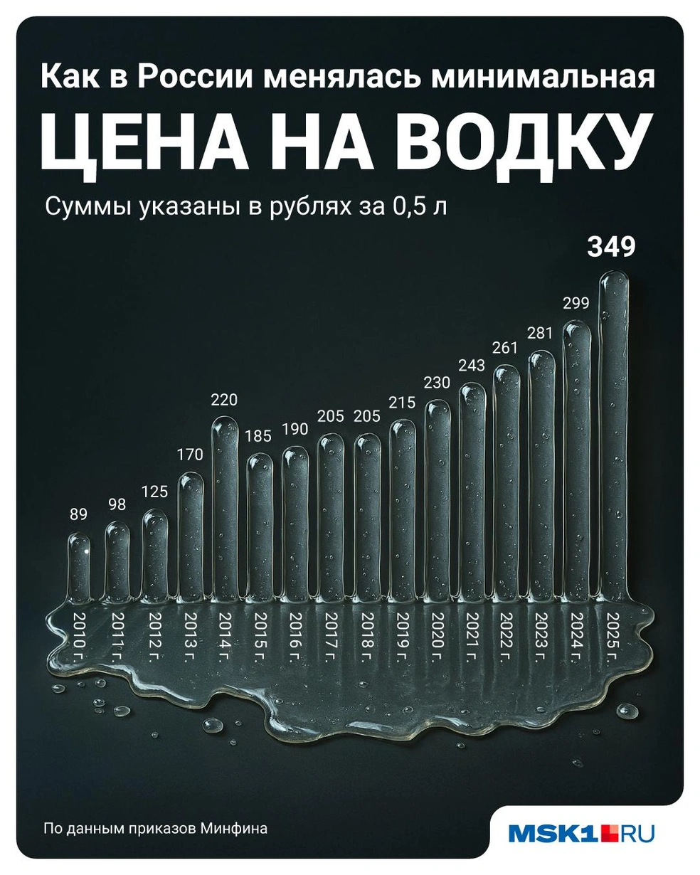 Официально минимальную цену на водку в России вводят по нескольким причинам, связанным с экономикой, здоровьем населения и борьбой с контрафактом | Источник: Полина Авдошина / MSK1.RU