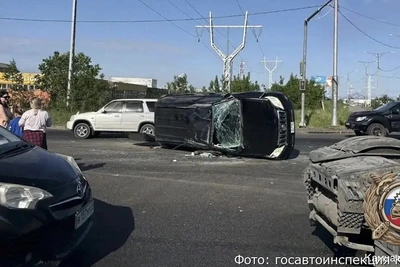 Два внедорожника столкнулись на Вулканной в Петропавловске